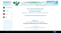 Desktop Screenshot of centromusicoterapia.it